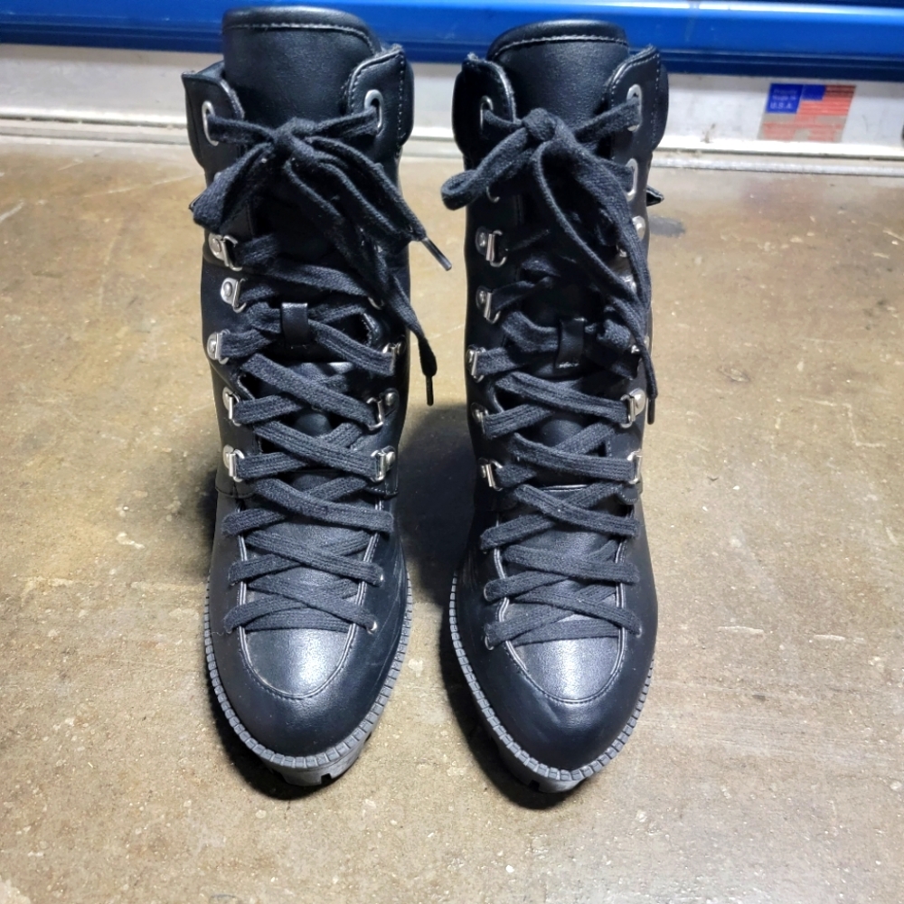 Chunky Lace-up Boots